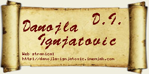 Danojla Ignjatović vizit kartica